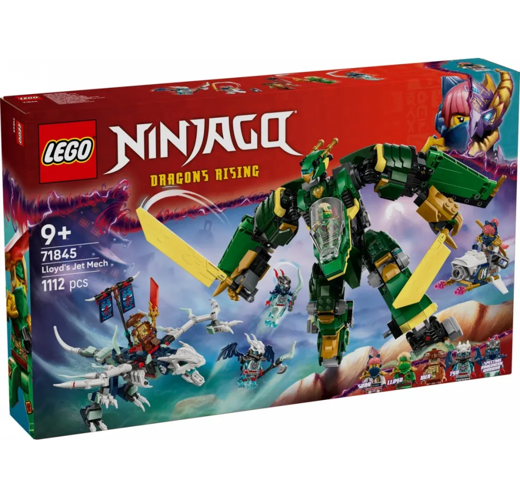 LEGO Ninjago Odrzutowy mech Lloyda – klocki konstrukcyjne 9+