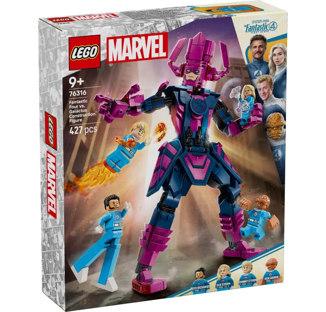 LEGO Fantastyczna Czwórka kontra Galactus – klocki Marvel 9+