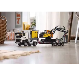 LEGO Technic Volvo FMX i koparka – klocki konstrukcyjne 10+