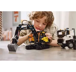 LEGO Technic Volvo FMX i koparka – klocki konstrukcyjne 10+