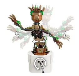 LEGO Marvel Tańczący Groot – klocki konstrukcyjne dla dzieci 10+
