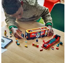 LEGO City Czerwony piętrowy autokar – klocki konstrukcyjne 7+