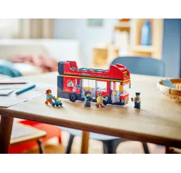 LEGO City Czerwony piętrowy autokar – klocki konstrukcyjne 7+