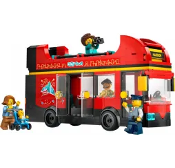 LEGO City Czerwony piętrowy autokar – klocki konstrukcyjne 7+