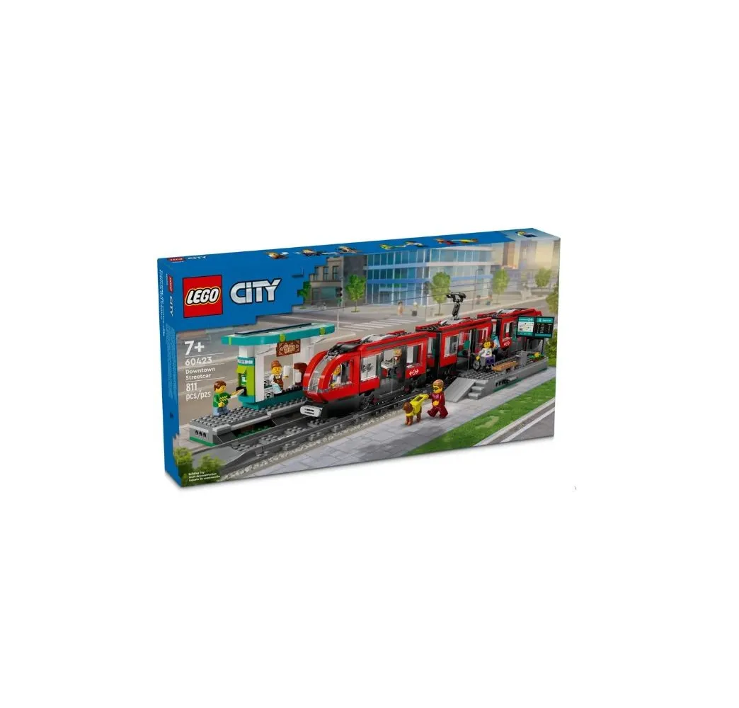 LEGO City Tramwaj miejski ze stacją – klocki konstrukcyjne 7+