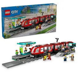 LEGO City Tramwaj miejski ze stacją – klocki konstrukcyjne 7+