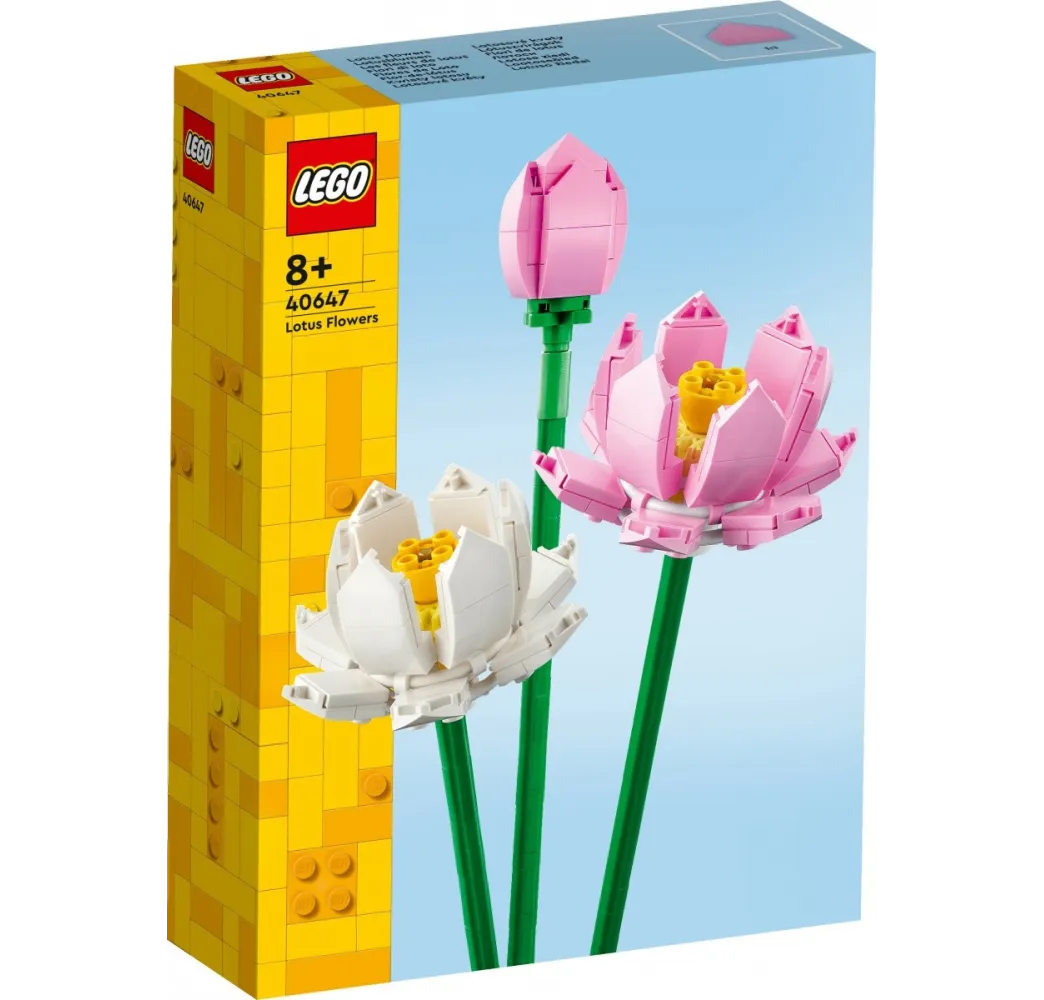 LEGO Kwiaty lotosu – klocki konstrukcyjne dekoracyjne 8+