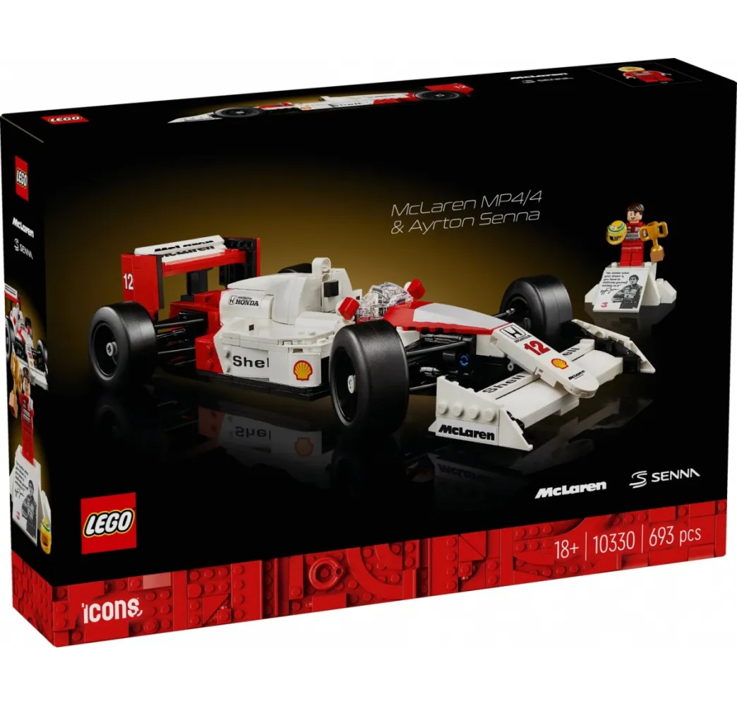 LEGO McLaren MP4/4 i Ayrton Senna – klocki konstrukcyjne Icons