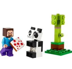 LEGO Minecraft Steve i mała panda – klocki konstrukcyjne dla dzieci
