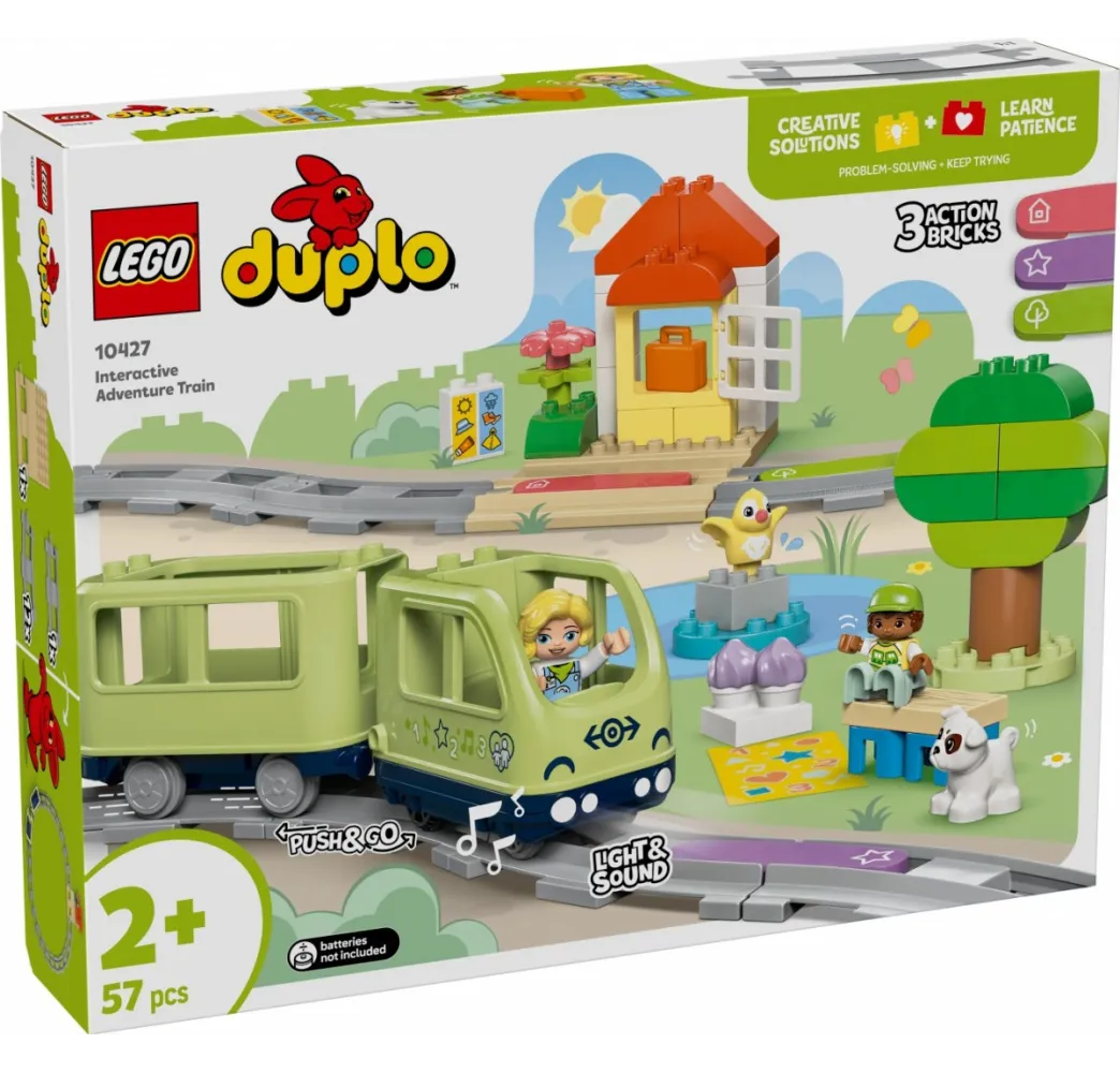 LEGO DUPLO Przygoda z interaktywnym pociągiem – klocki edukacyjne