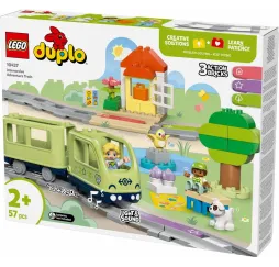 LEGO DUPLO Przygoda z interaktywnym pociągiem – klocki edukacyjne