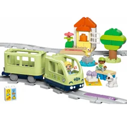 LEGO DUPLO Przygoda z interaktywnym pociągiem – klocki edukacyjne