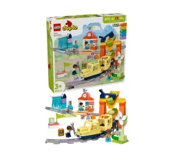 LEGO DUPLO Duży interaktywny pociąg miejski – klocki edukacyjne