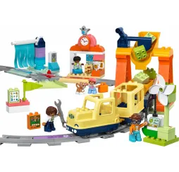 LEGO DUPLO Duży interaktywny pociąg miejski – klocki edukacyjne