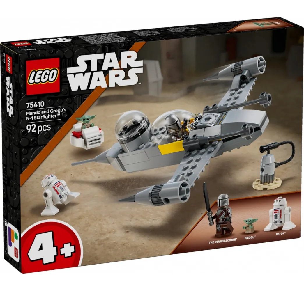 LEGO Star Wars Myśliwiec N-1 Mando i Grogu – klocki dla dzieci