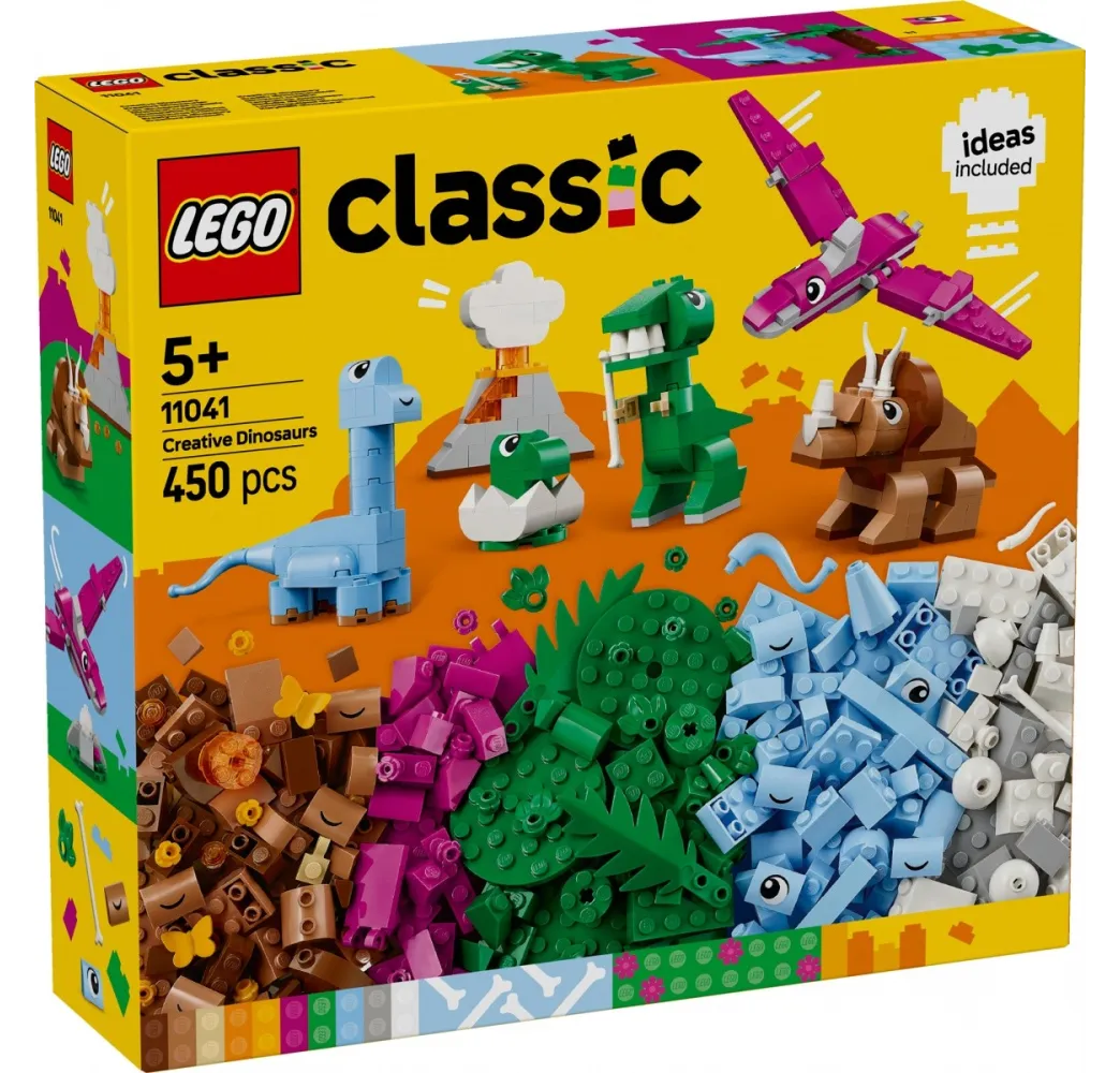 LEGO Classic Kreatywne dinozaury – klocki konstrukcyjne dla dzieci
