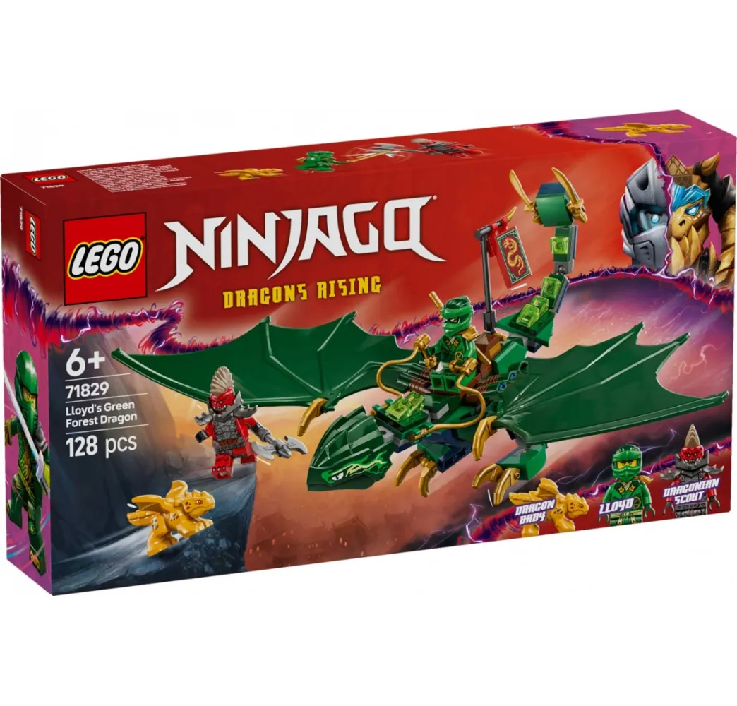 LEGO Ninjago Zielony leśny smok Lloyda – klocki konstrukcyjne