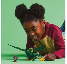 LEGO Ninjago Zielony leśny smok Lloyda – klocki konstrukcyjne