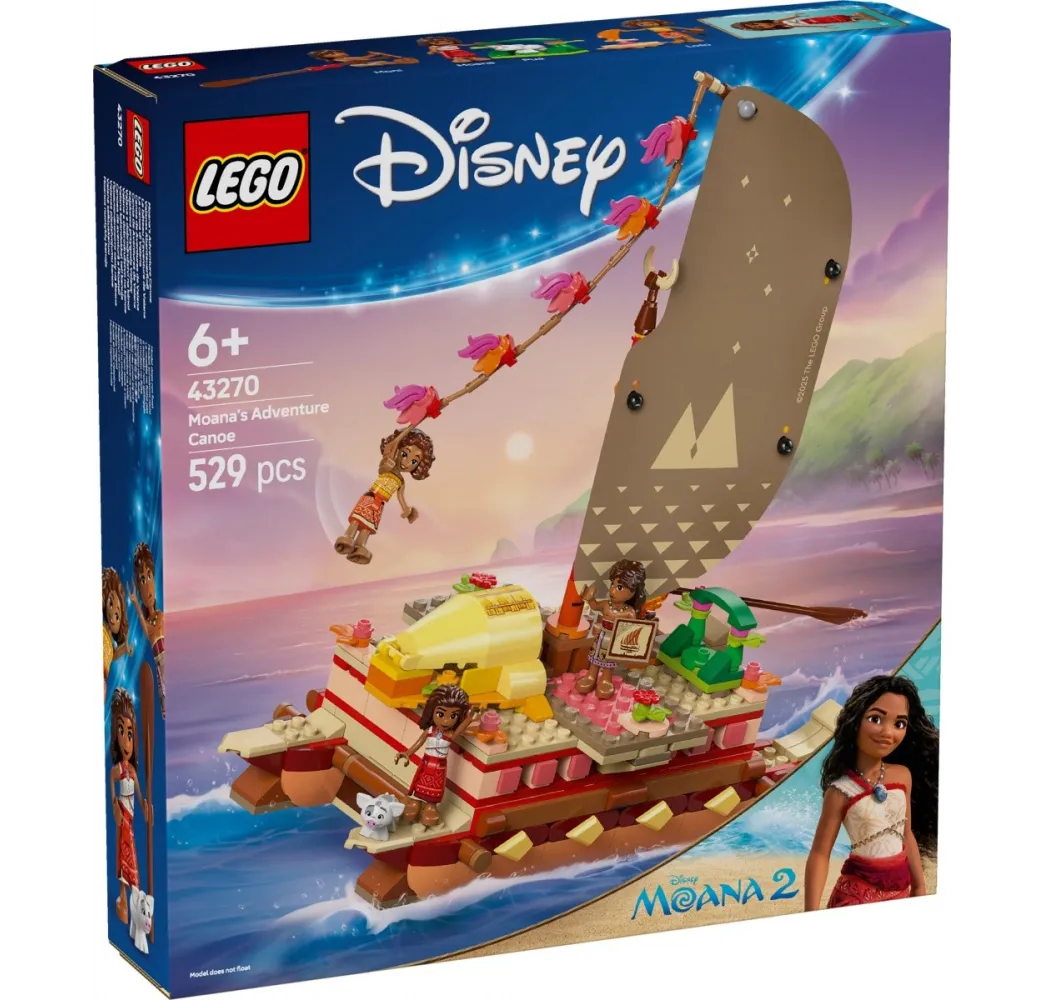 LEGO Disney Kajakowa przygoda Vaiany – klocki konstrukcyjne 6+