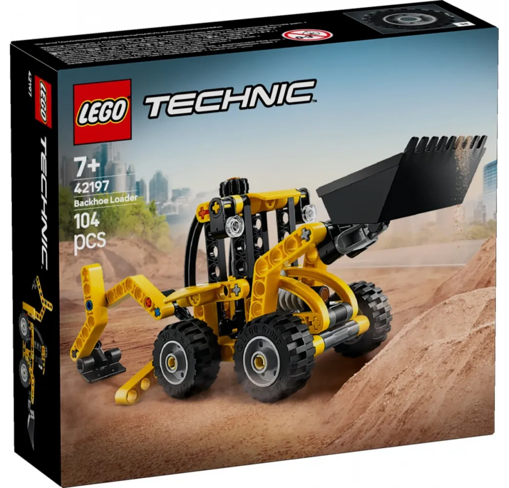 LEGO Technic Koparko-ładowarka – klocki konstrukcyjne 7+