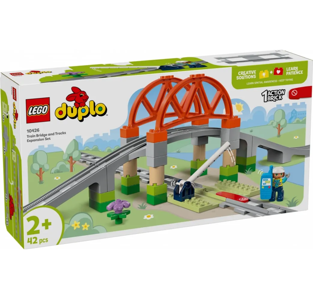 LEGO DUPLO Most i tory kolejowe – klocki konstrukcyjne dla dzieci