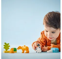 LEGO DUPLO Rodziny dzikich zwierząt – klocki edukacyjne