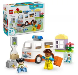 LEGO DUPLO Karetka z kierowcą – klocki konstrukcyjne dla malucha