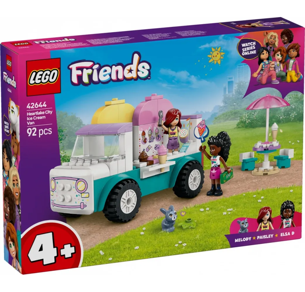 LEGO Friends Furgonetka z lodami – klocki konstrukcyjne dla dzieci