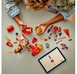 LEGO Ninjago Burzowy jeździec-mech Kaia – klocki konstrukcyjne