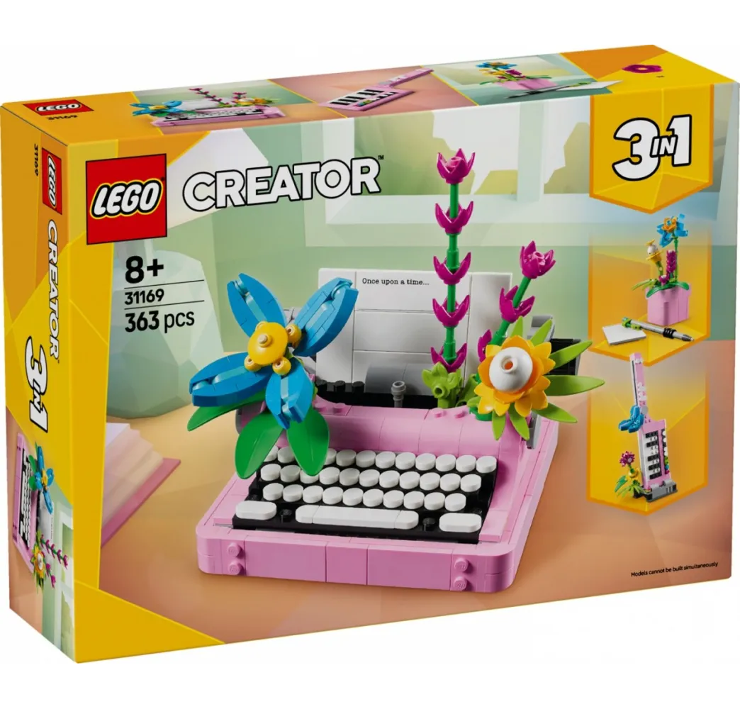 LEGO Creator Maszyna do pisania z kwiatami – klocki konstrukcyjne