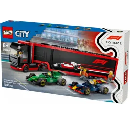 LEGO City F1 Ciężarówka z bolidami – klocki konstrukcyjne 8+