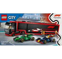 LEGO City F1 Ciężarówka z bolidami – klocki konstrukcyjne 8+