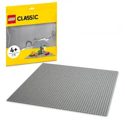 LEGO Classic szara płytka konstrukcyjna – klocki kreatywne