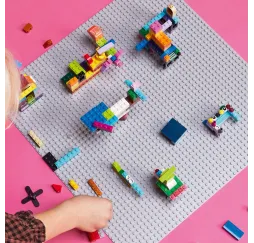 LEGO Classic szara płytka konstrukcyjna – klocki kreatywne