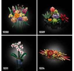 LEGO Icons Bukiet z polnych kwiatów – klocki konstrukcyjne