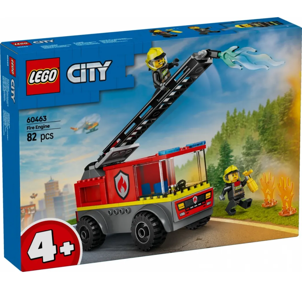 LEGO City Wóz strażacki z drabiną – klocki konstrukcyjne 4+