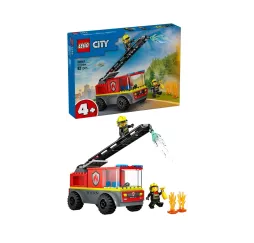 LEGO City Wóz strażacki z drabiną – klocki konstrukcyjne 4+