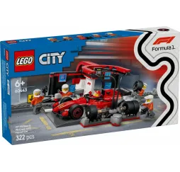 LEGO City F1 Pit stop Ferrari – klocki konstrukcyjne dla dzieci