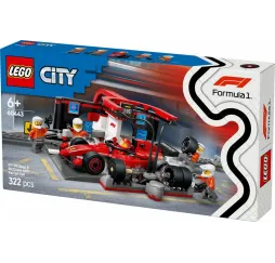 LEGO City F1 Pit stop Ferrari – klocki konstrukcyjne dla dzieci