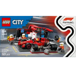 LEGO City F1 Pit stop Ferrari – klocki konstrukcyjne dla dzieci