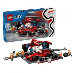 LEGO City F1 Pit stop Ferrari – klocki konstrukcyjne dla dzieci