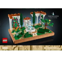 LEGO Icons Fontanna w ogrodzie – klocki konstrukcyjne dla dorosłych