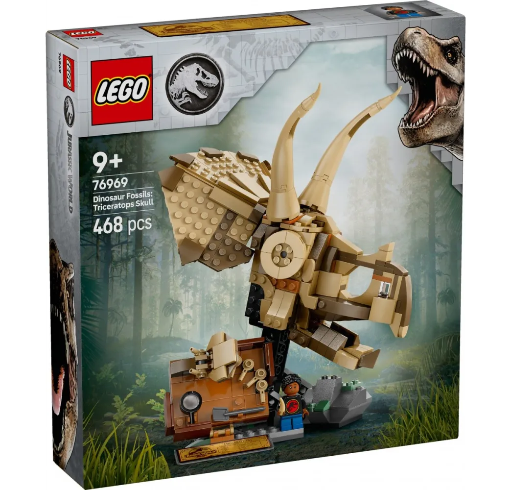 LEGO Jurassic World czaszka triceratopsa – klocki konstrukcyjne