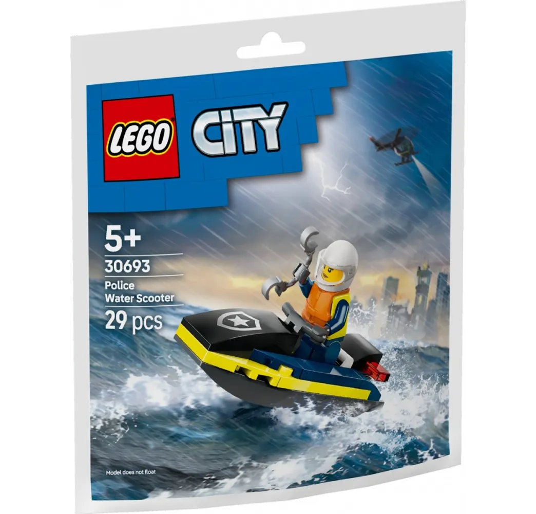 LEGO City Policyjny skuter wodny – klocki konstrukcyjne 5+