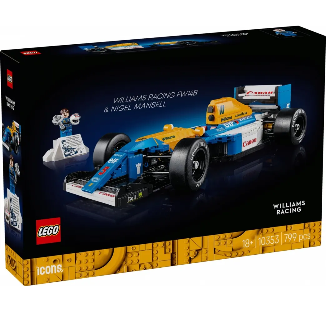 LEGO Williams Racing FW14B i Nigel Mansell – klocki konstrukcyjne
