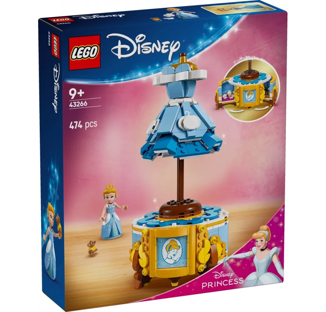 LEGO Disney Suknia Kopciuszka – klocki konstrukcyjne dla dziewczynek