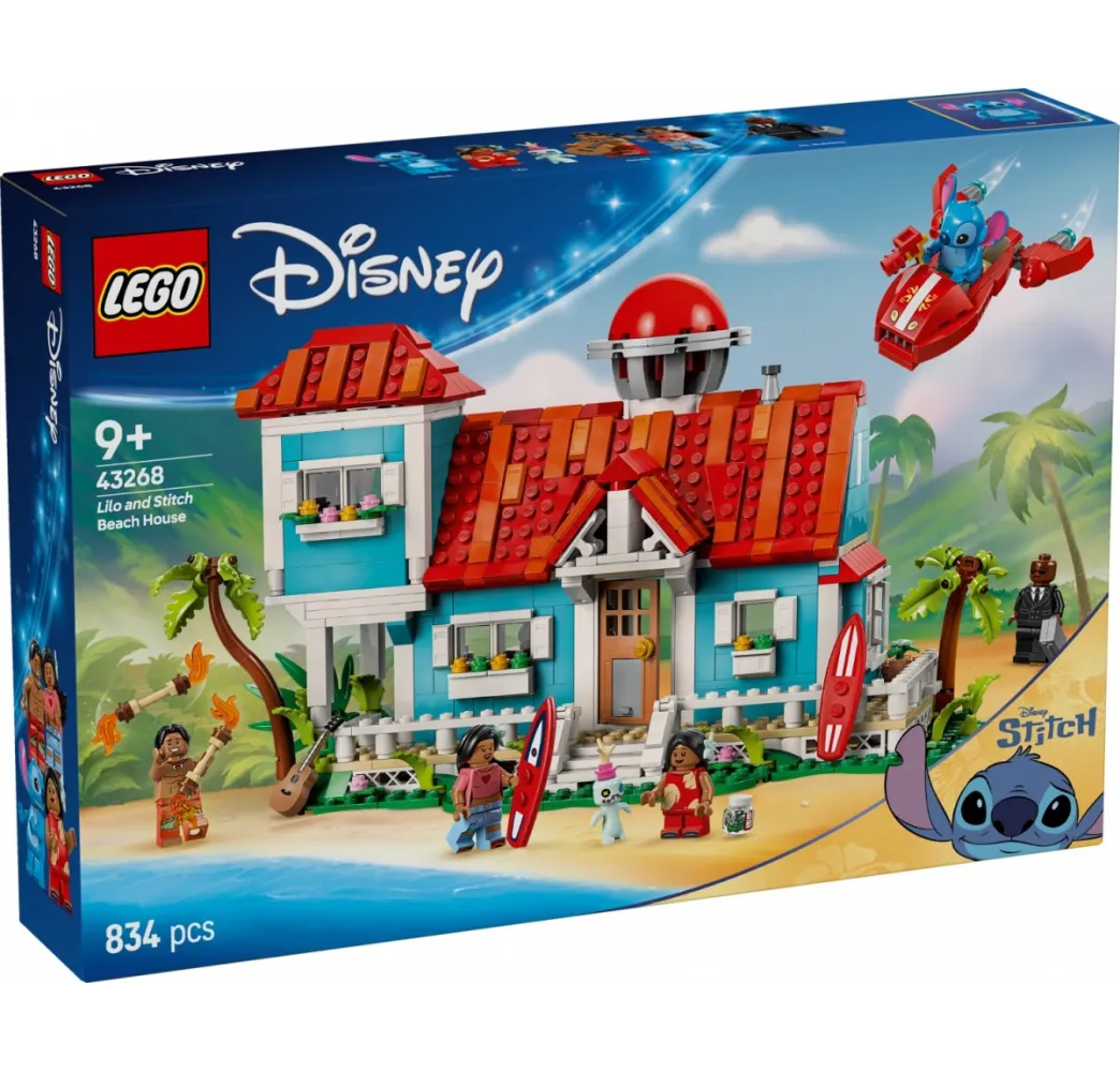 LEGO Disney Domek na plaży Lilo i Stitcha – klocki konstrukcyjne