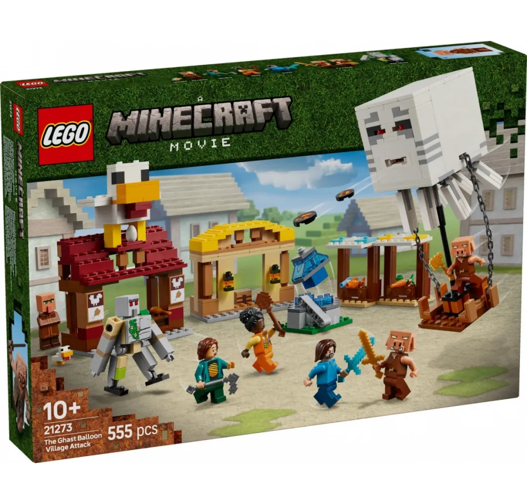 LEGO Minecraft Atak balonowego Ghasta – klocki konstrukcyjne