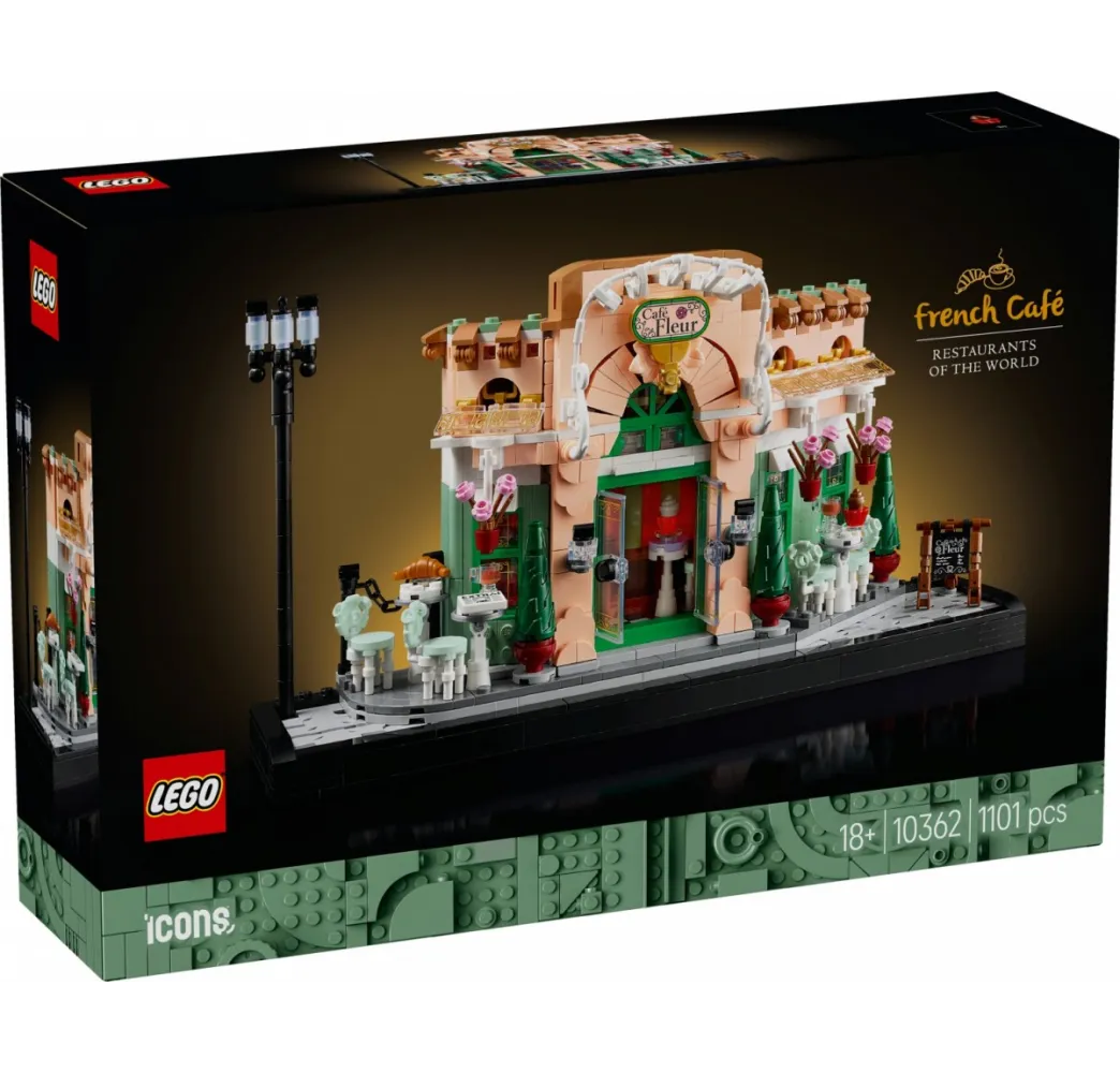 LEGO Icons Francuska kawiarenka – klocki konstrukcyjne dla dorosłych
