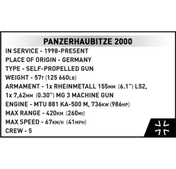 Cobi Panzerhaubitze 2000 – klocki konstrukcyjne Armed Forces 9+